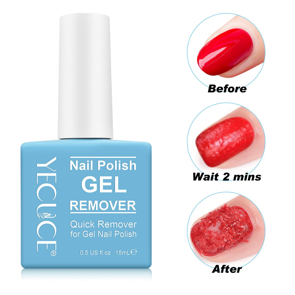 NIFEISHI Gel Polish Remover – 3pcs, No Foil, Quick 3-5 Minute Removal (0.5 fl oz)