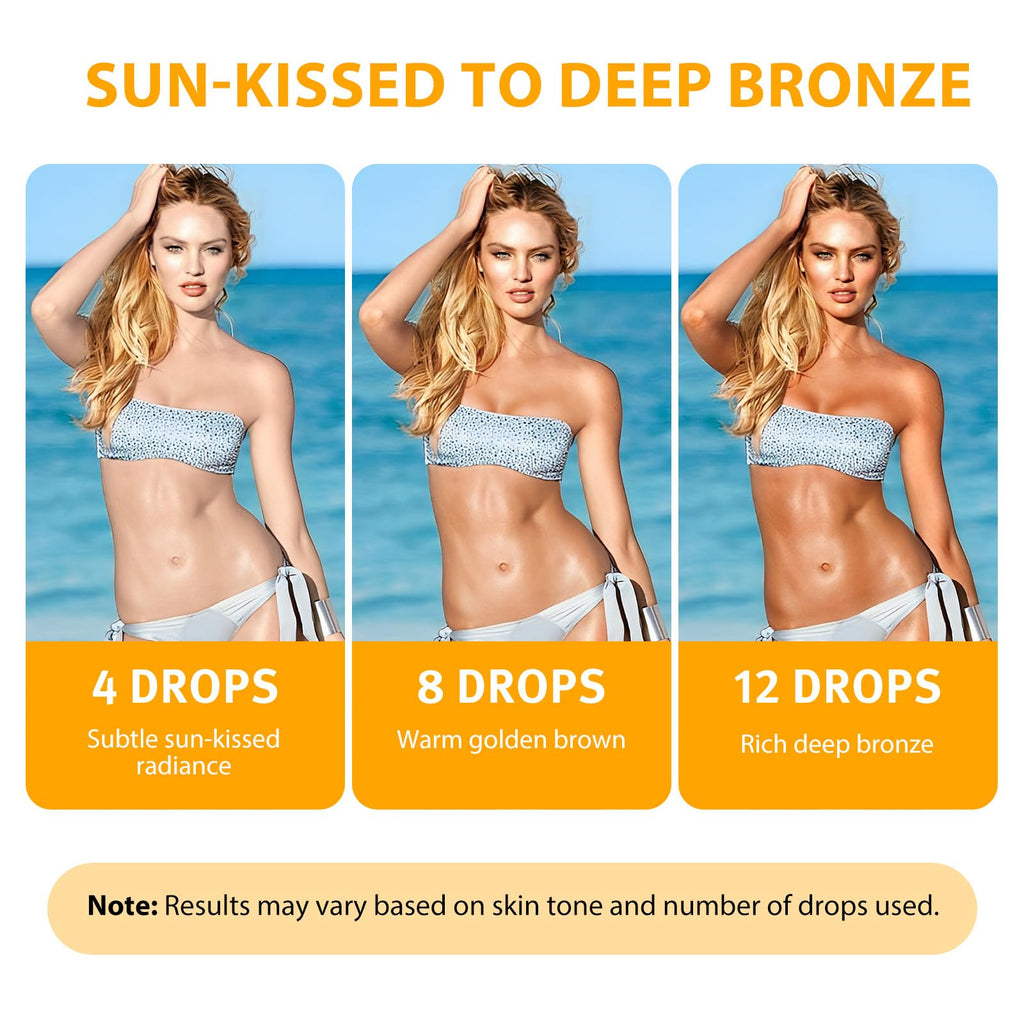 NIFEISHI Sunless Drops to Drink – 60ml Tanning Oil (2pcs) for Natural Glow