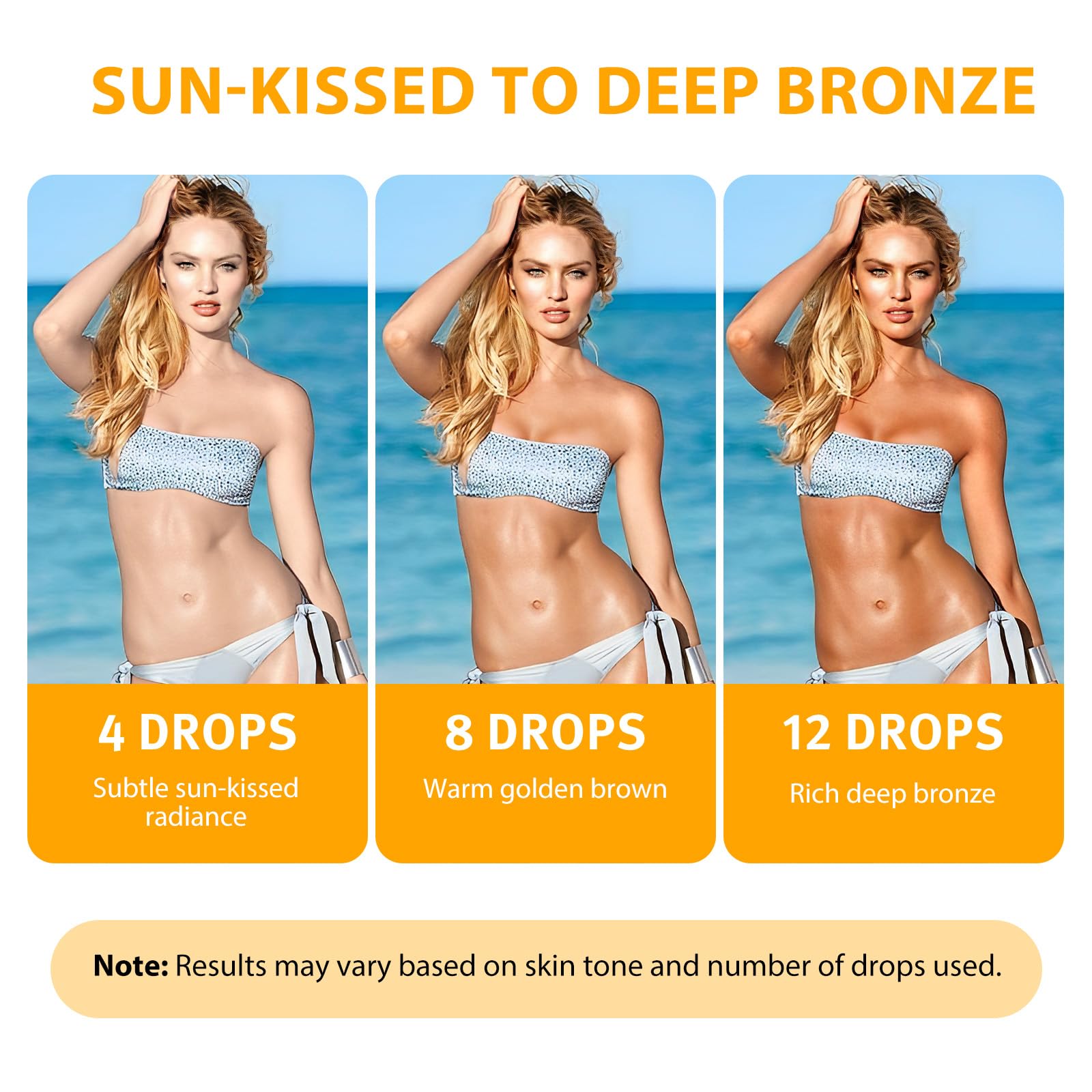 NIFEISHI Sunless Drops to Drink – 60ml Tanning Oil (2pcs) for Natural Glow