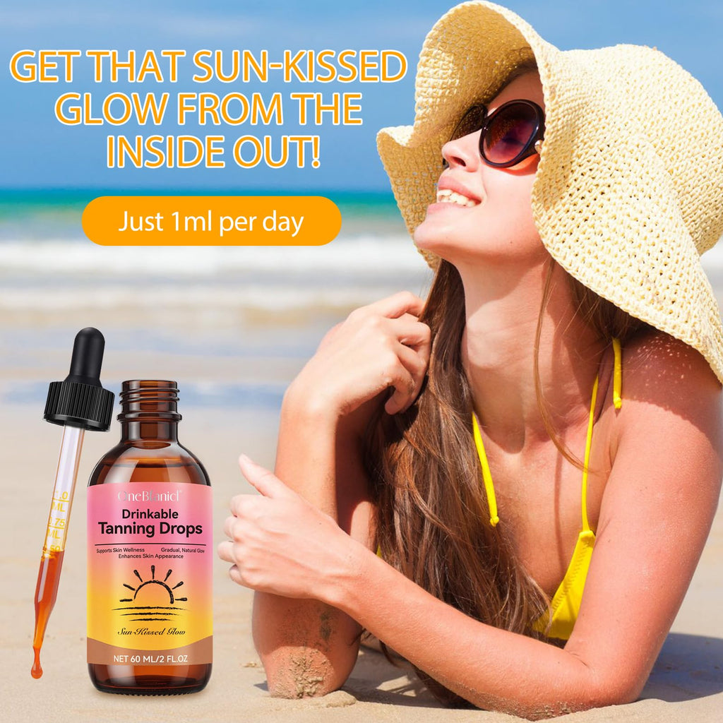 NIFEISHI Sunless Drops to Drink – 60ml Tanning Oil (2pcs) for Natural Glow
