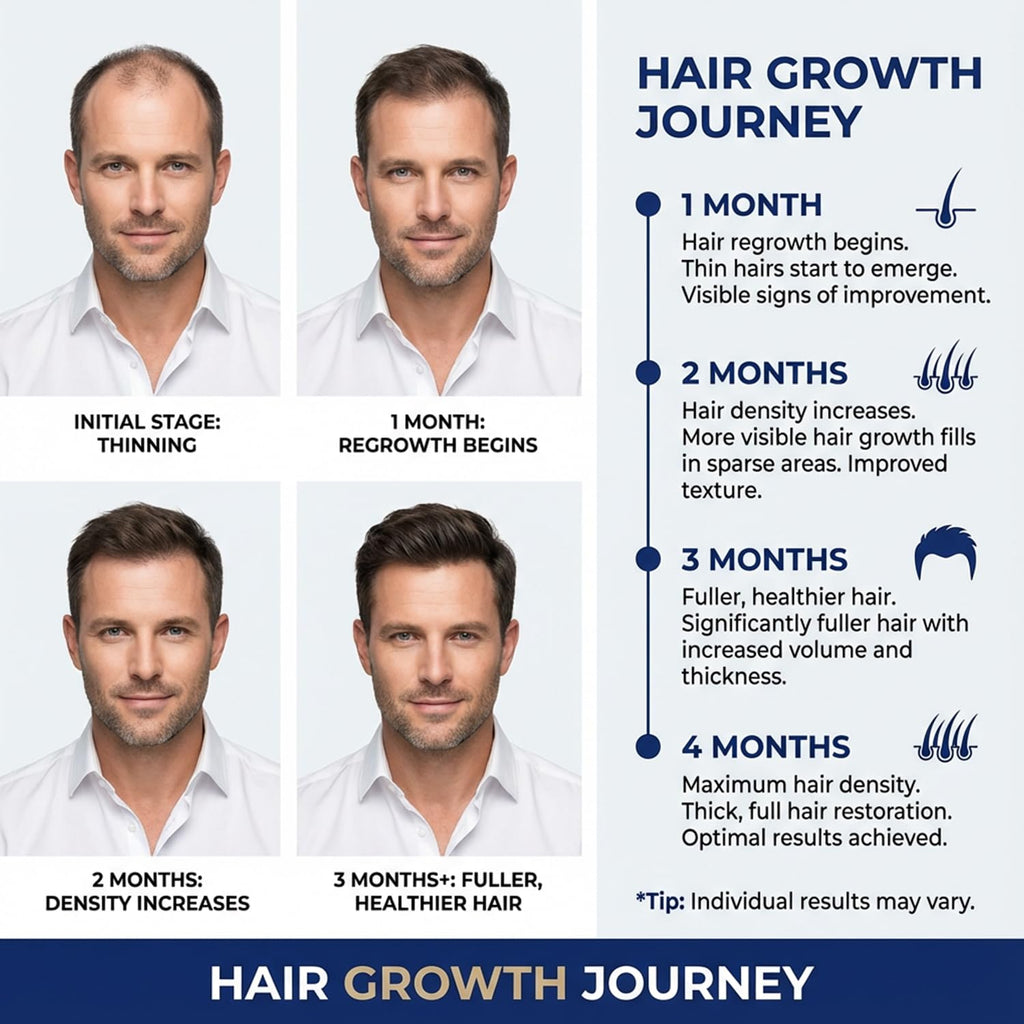 Nigwedete Minoxidil 5% for Men (120 ML) – Hair & Beard Growth Serum with Provitamin B5 & Castor Seed Extract