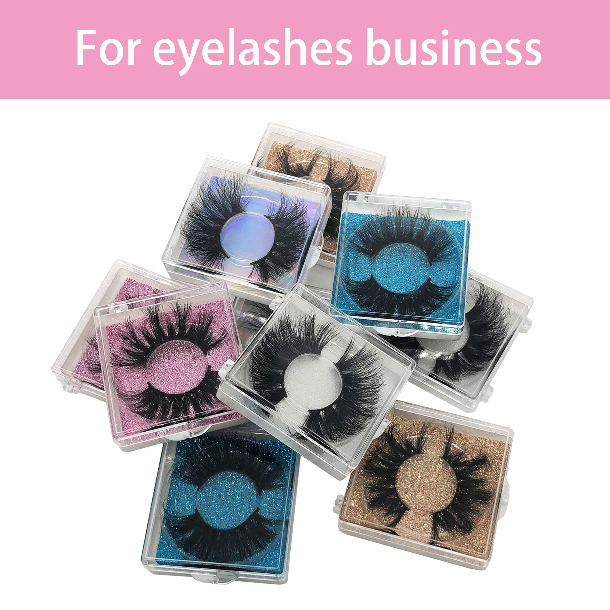Ninglash 25mm Mink Eyelashes – 10 Pack, Dramatic 3D Full-Strip, Cruelty-Free Bulk