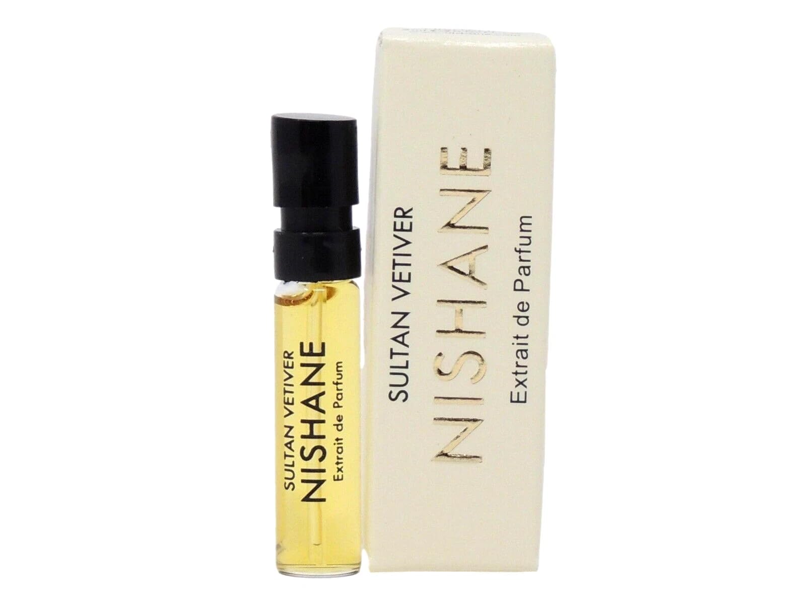 Nishane Sultan Vetiver Perfume Vial on Card | Sample Size