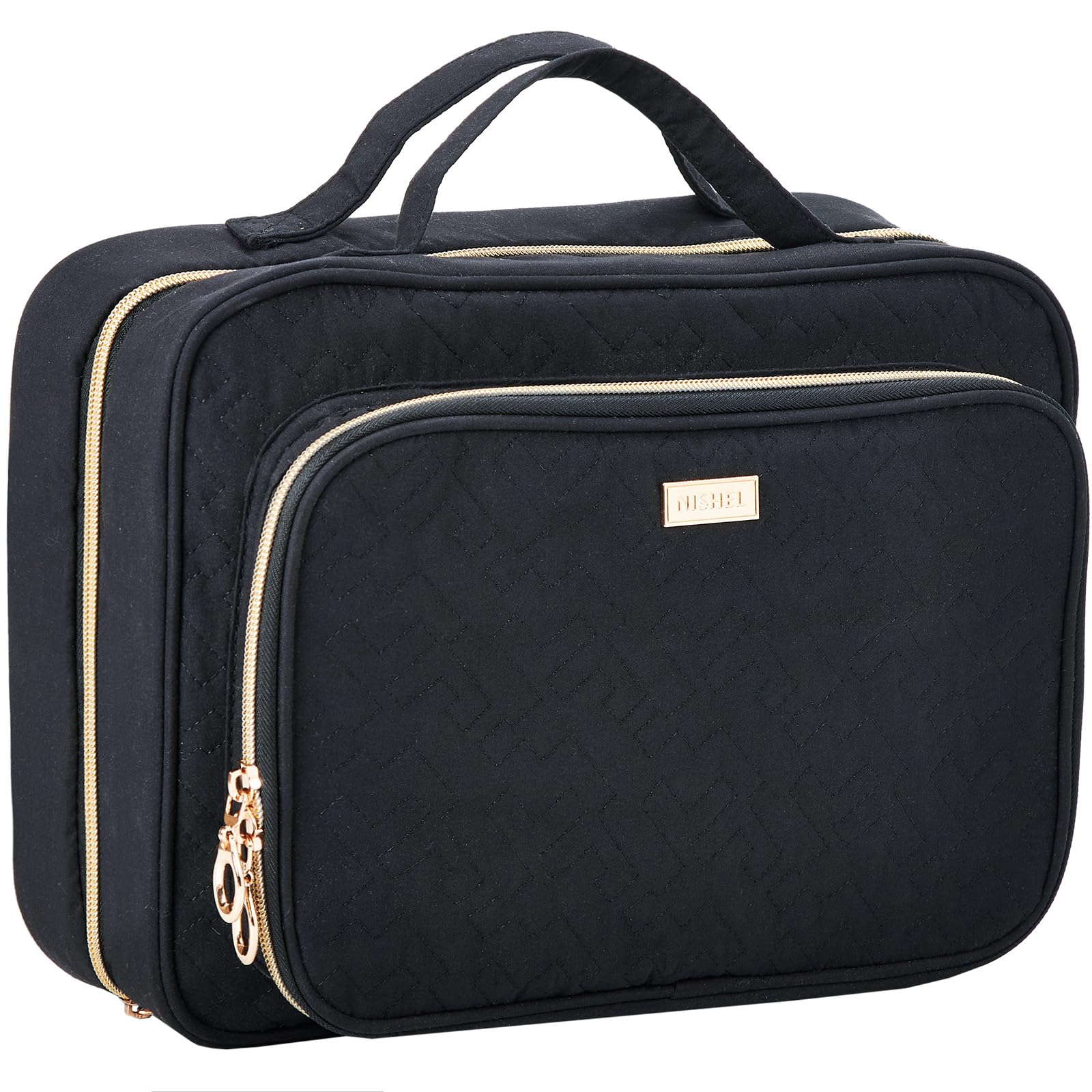 NISHEL Hanging Travel Toiletry Bag | Visible Makeup Organizer