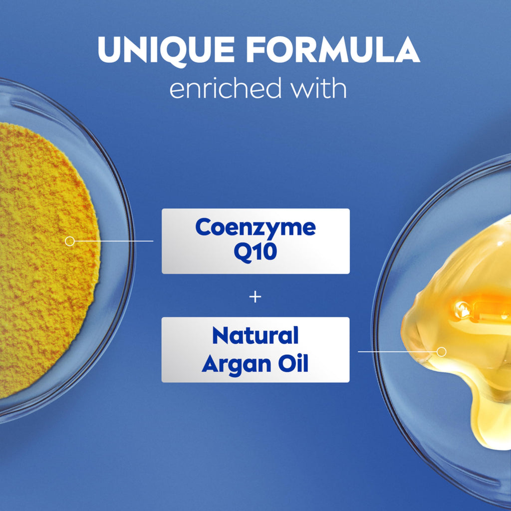 NIVEA Skin Firming Melanin Beauty & Hydration Lotion with Q10 & Argan Oil – 16.9 oz