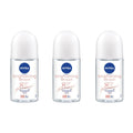 NIVEA Extra Brightening 8 Super Foods Vitamin C Collagen Booster Roll-On Deodorant – Silk Touch, Alcohol-Free, 48HR Odor Protection, Twin Pack 2 x 50ml