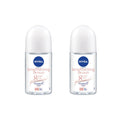 NIVEA Extra Brightening Roll-On Deodorant – 8 Super Foods, Vitamin C, Collagen Boost, Twin Pack