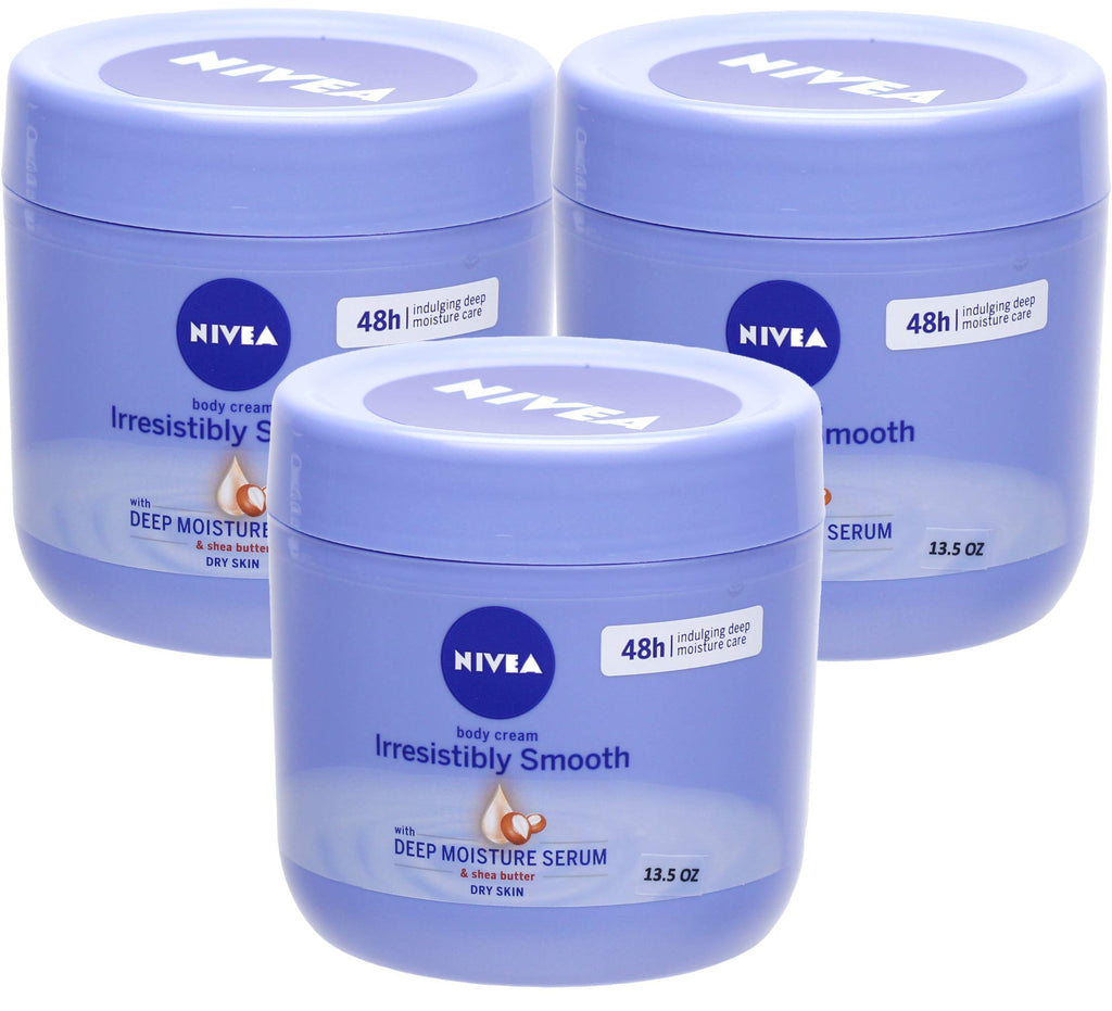 NIVEA Irresistibly Smooth Body Cream 3 x 400 ml Pack