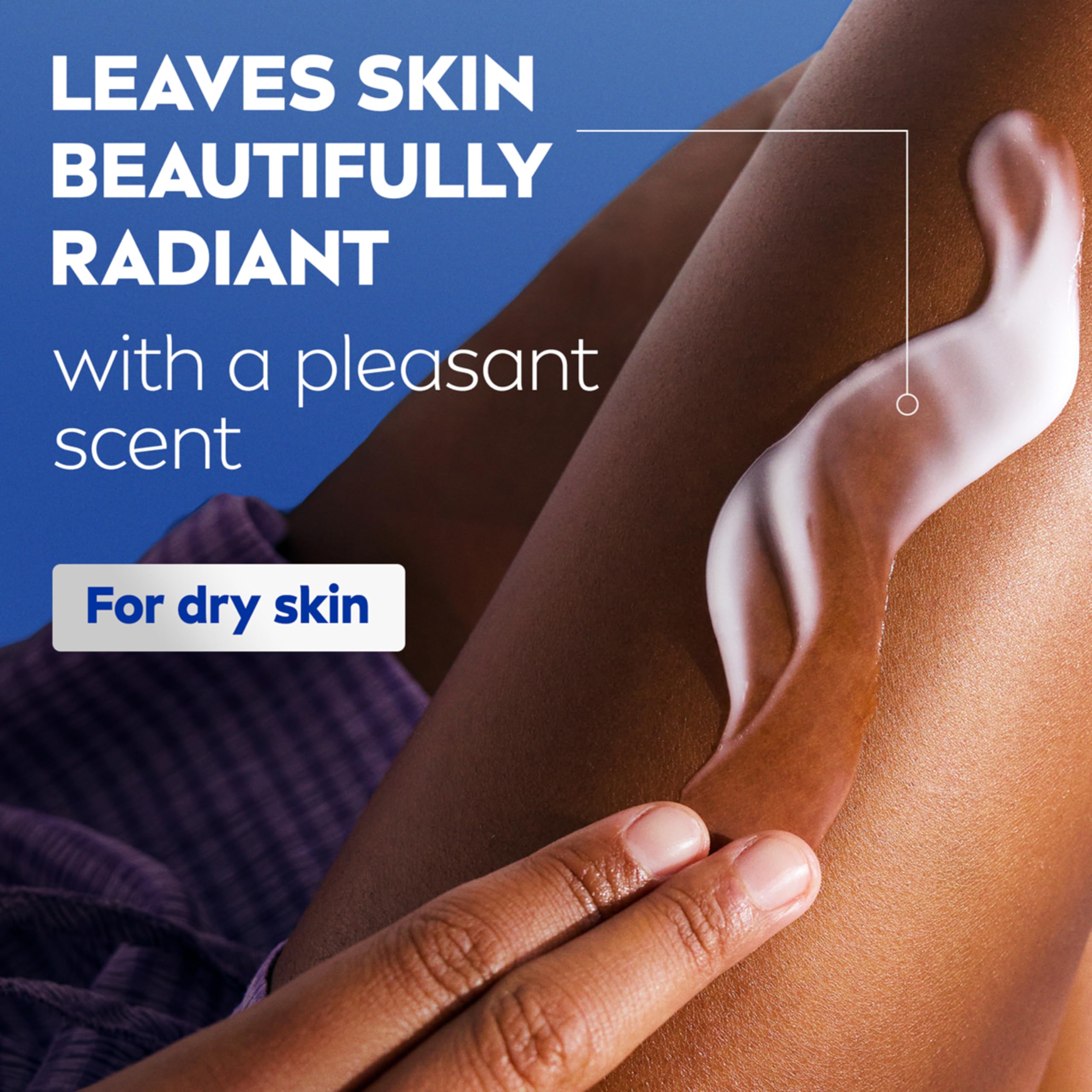 NIVEA Skin Firming Melanin Beauty & Hydration Lotion with Q10 & Argan Oil – 16.9 oz