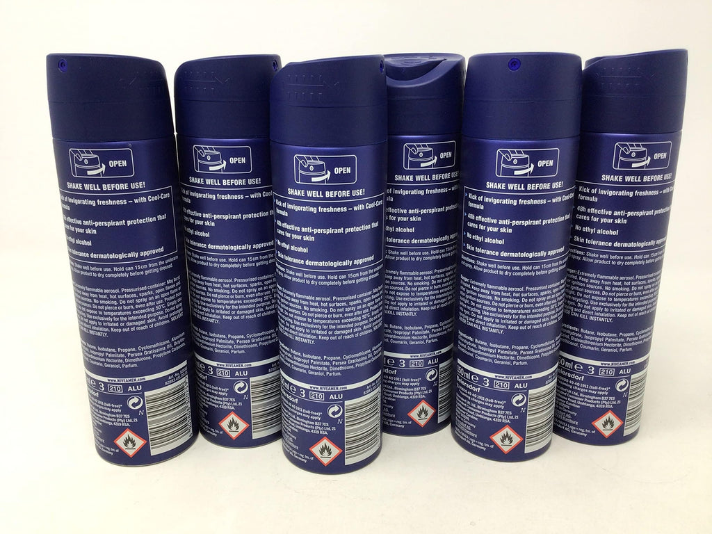 6 x NIVEA MEN Cool Kick 48h Antiperspirant 150ml Pack