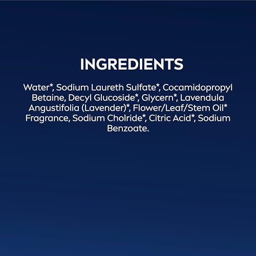 NIVEA MEN Relax 3-in-1 Body Wash – Lavender & Sandalwood, Vegan, pH-Friendly, 3 x 16.9 oz