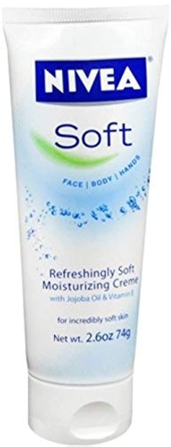 NIVEA Soft Moisturizing Creme – 2.60 oz Jar, Pack of 9 | Lightweight Daily Hydration