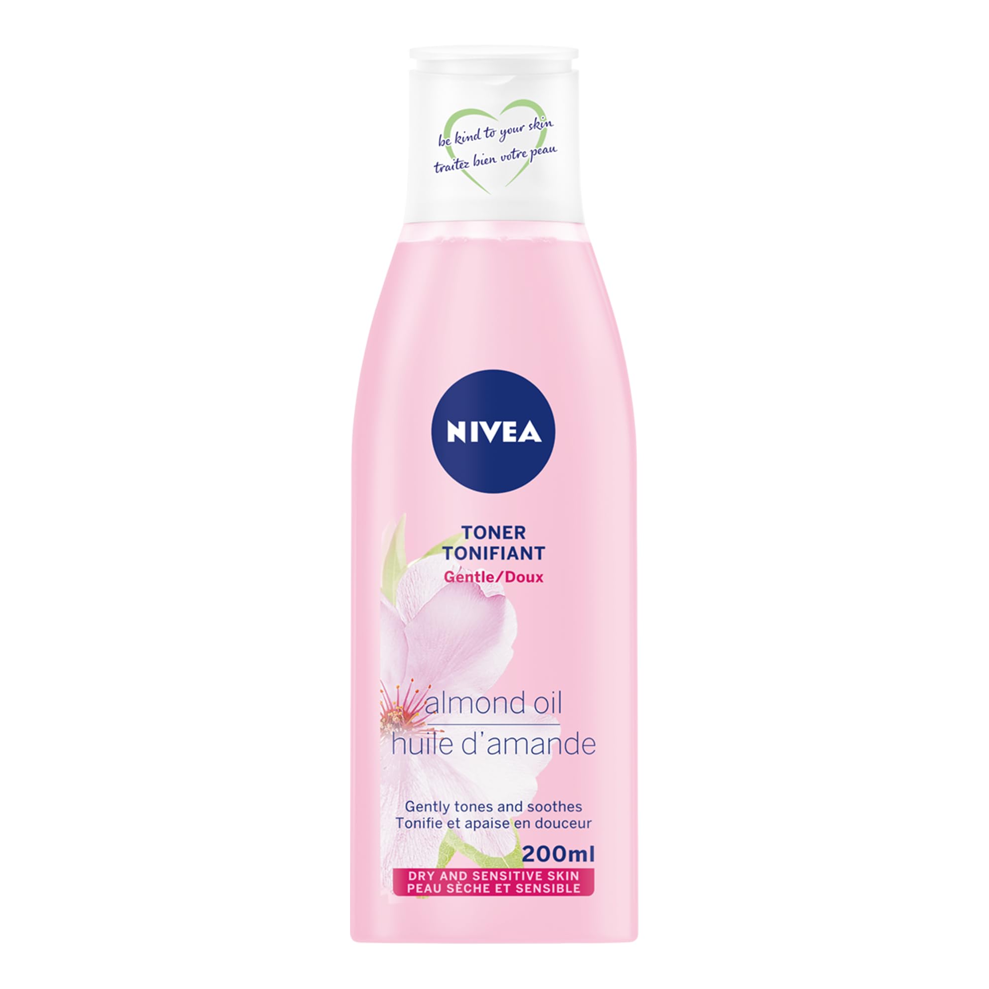 NIVEA Visage Gentle Toner – Hydrating, Dermatologist-Tested for Dry & Sensitive Skin (6.8 oz)