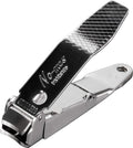 No-mes Fingernail Clipper – Catches Clippings, Built-in Nail File, Made in USA