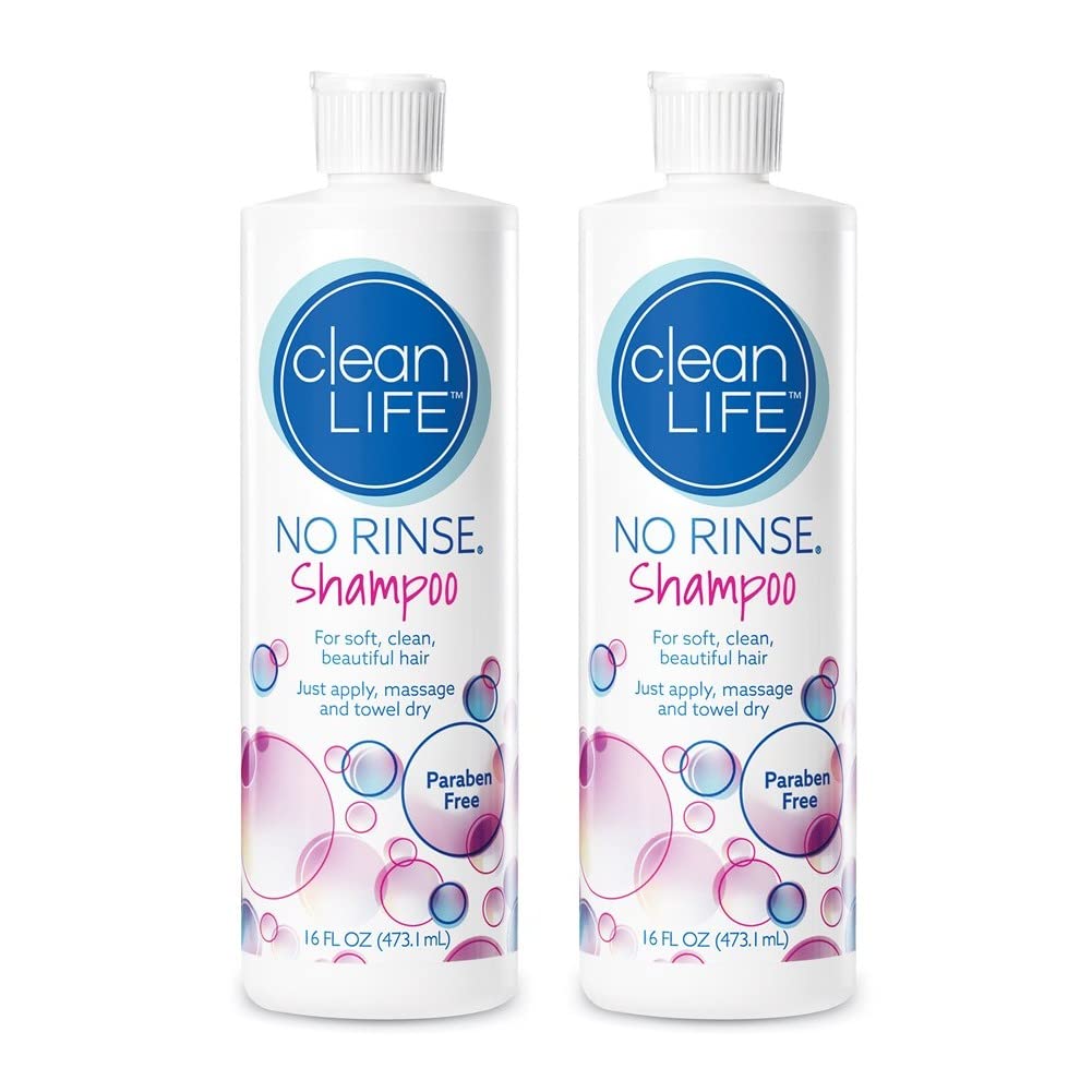 No-Rinse Shampoo 16 fl oz (2-Pack) – Rinse-Free, Fresh, Odor-Free Hair