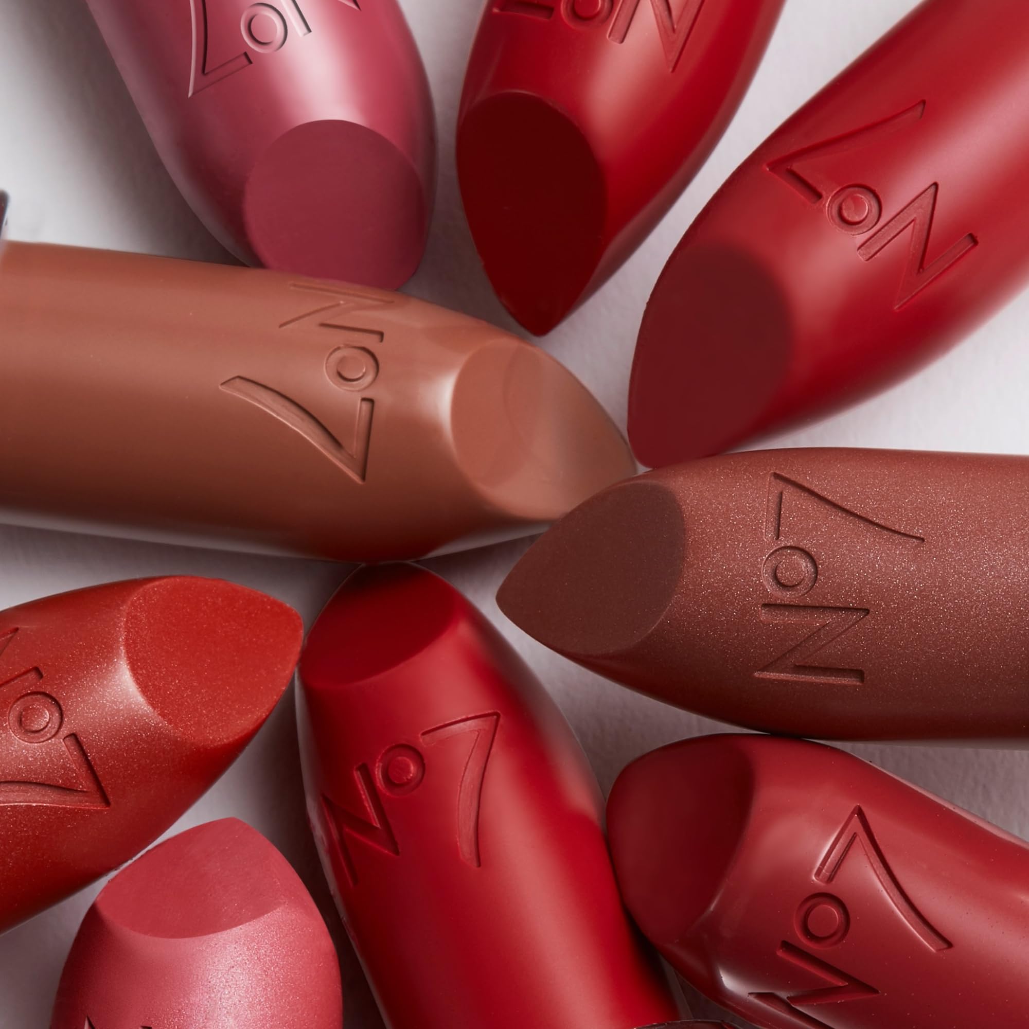 No7 Age Defying Lipstick Soft Cherry | Hydrating Satin Lip Color with Hyaluronic Acid