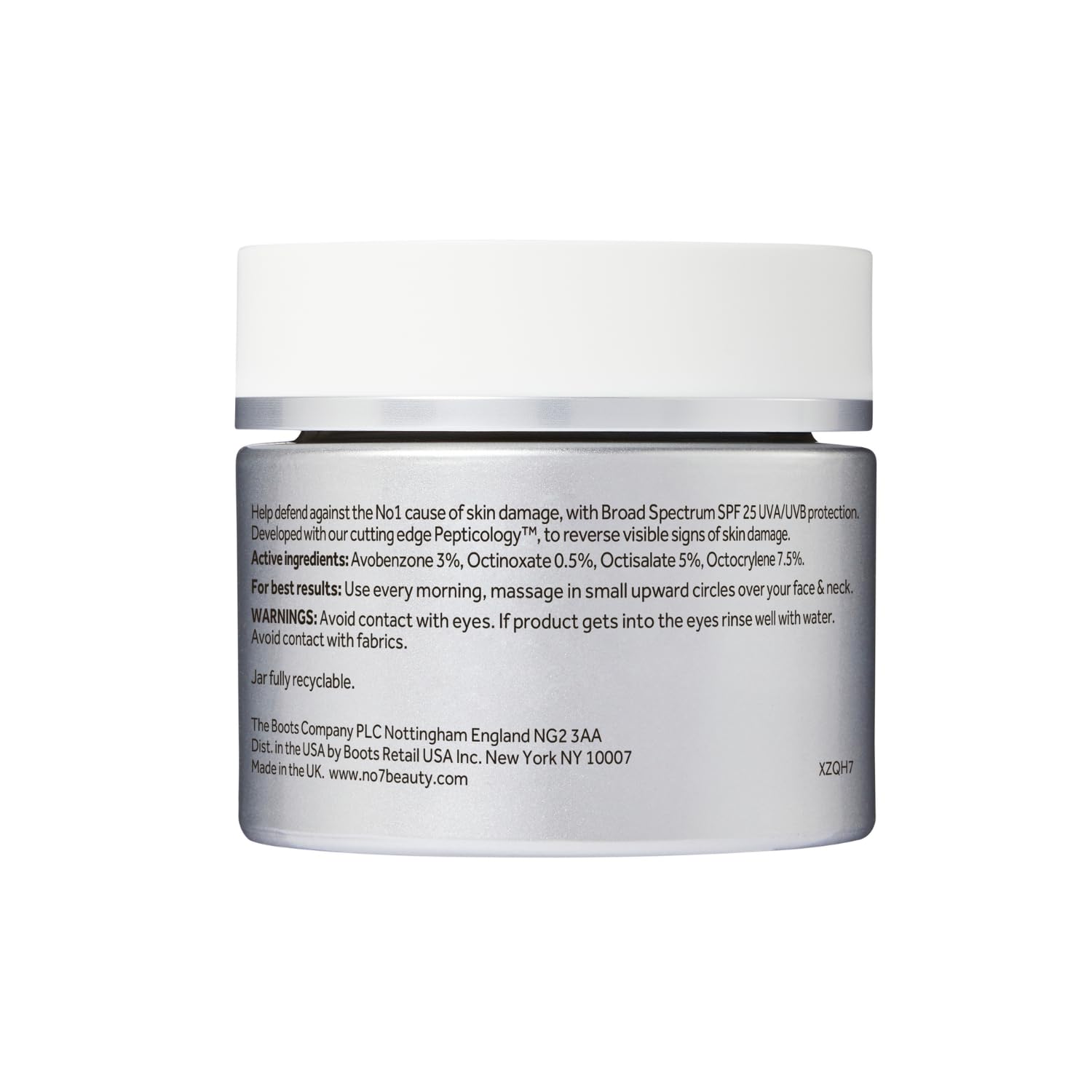 No7 Future Renew Damage Reversal Face Cream SPF 25 | Peptide-Driven Anti-Aging Moisturizer (1.69 oz)
