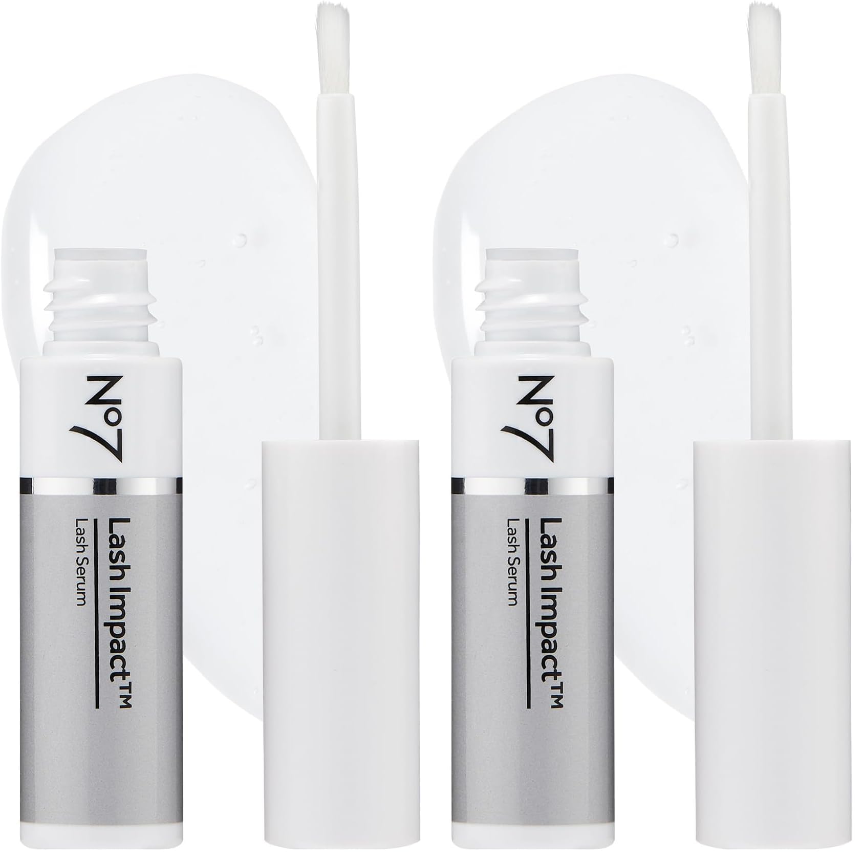 No7 Lash Impact Serum - Fuller Lashes & Brows in 8 Weeks (6.1ml) Pack of 2