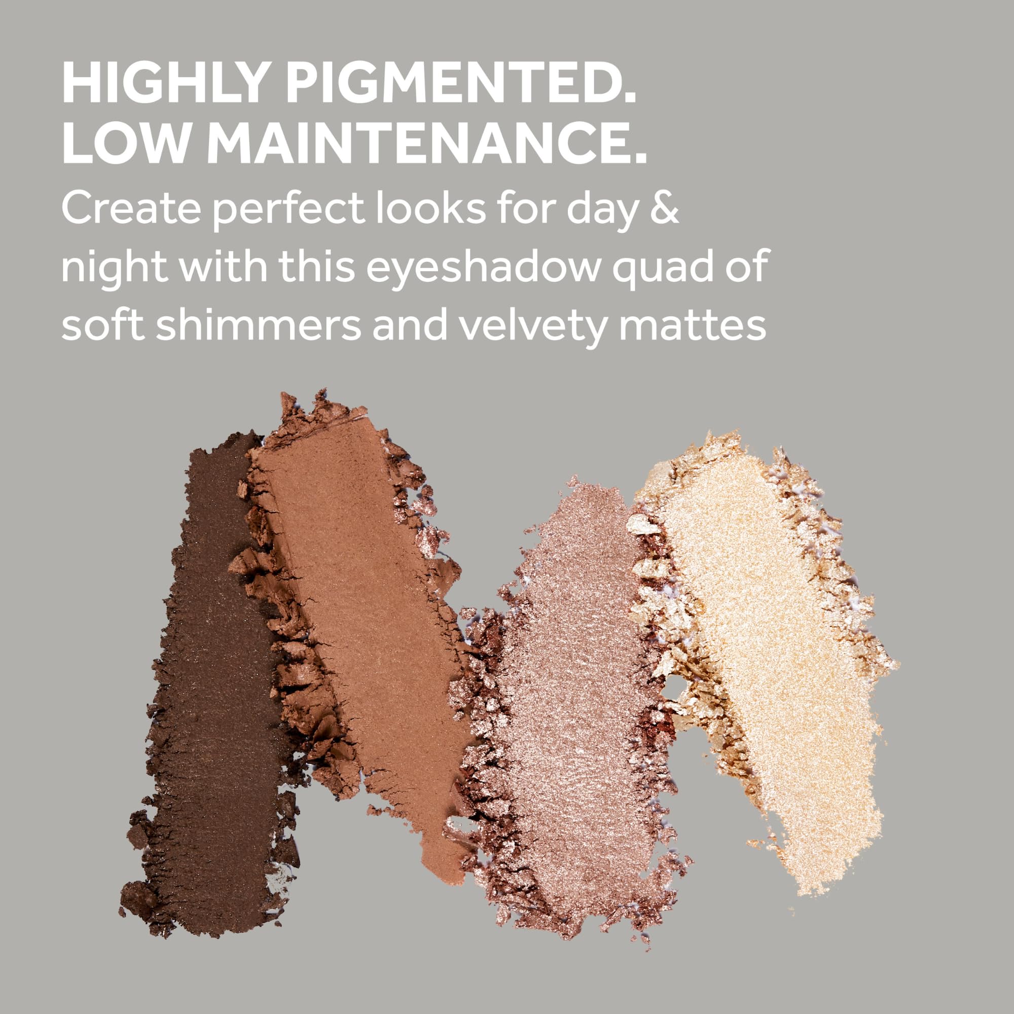 No7 Pro Artist Eyeshadow Palette — High-Pigment 4-in-1 Neutral Matte & Shimmer Shades, Travel-Size With Dual-Ended Brush