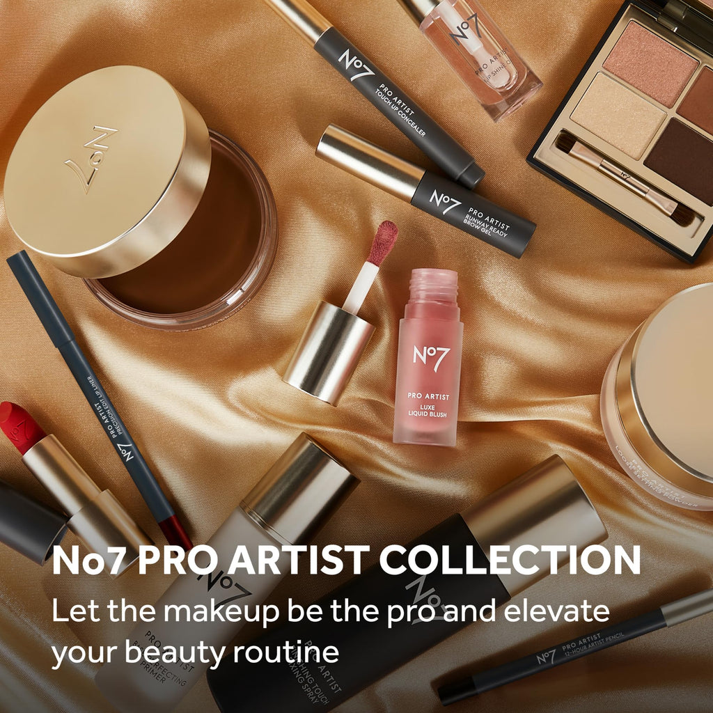 No7 Pro Artist Gilded Glimmer Cream Eyeshadow – Buildable Forest Gold Shimmer (3.4g)