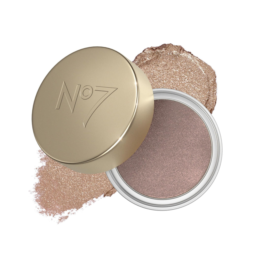 No7 Pro Artist Gilded Glimmer Cream Eyeshadow – Buildable One-Swipe Shimmer, Silky Long-Wear Pearl Glow
