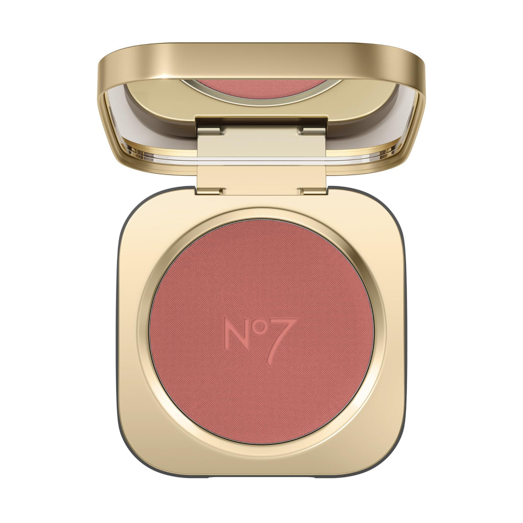 No7 Pro Artist Luxe Powder Blush for Cheeks – Buildable, Silky Finish Rose (5g)