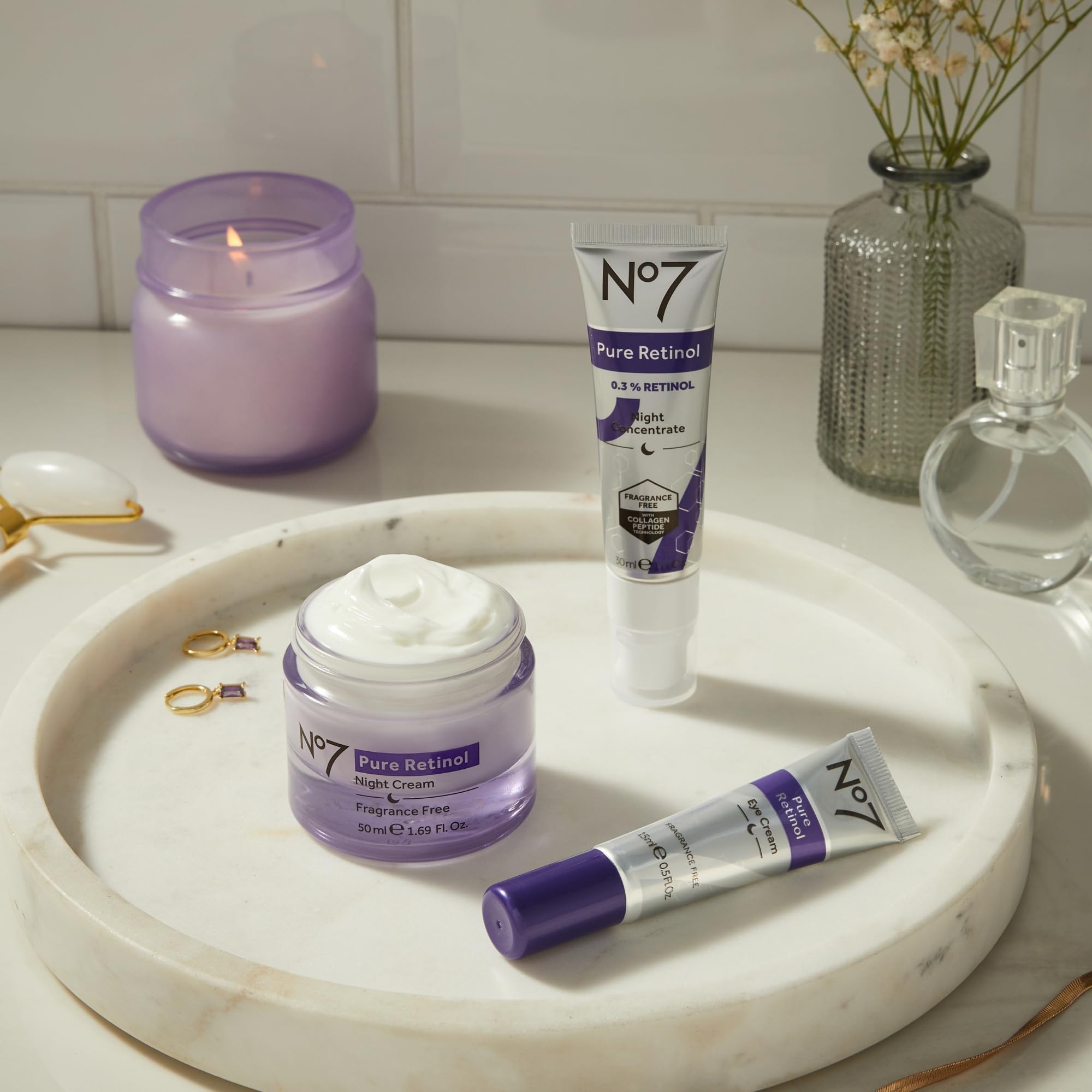 No7 Pure Retinol Eye Cream - 0.5% Retinol, Shea Butter & Matrixyl 3000 Plus