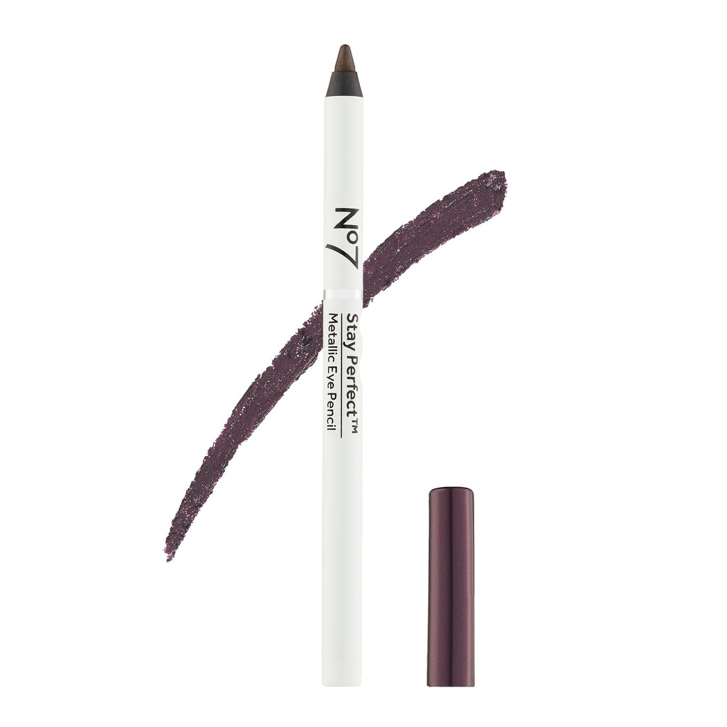No7 Stay Perfect Eye Pencil Purple – Precision Tip, Waterproof, Up to 12 Hours