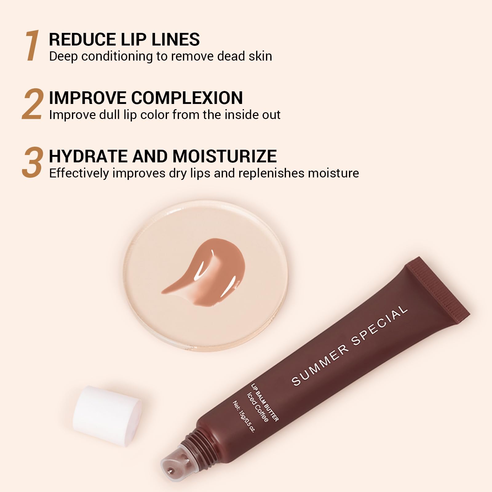 Nobeka Lip Butter Balm Kit – Hydrating Tinted Lip Balm Set with Shea Butter & Avocado Oil