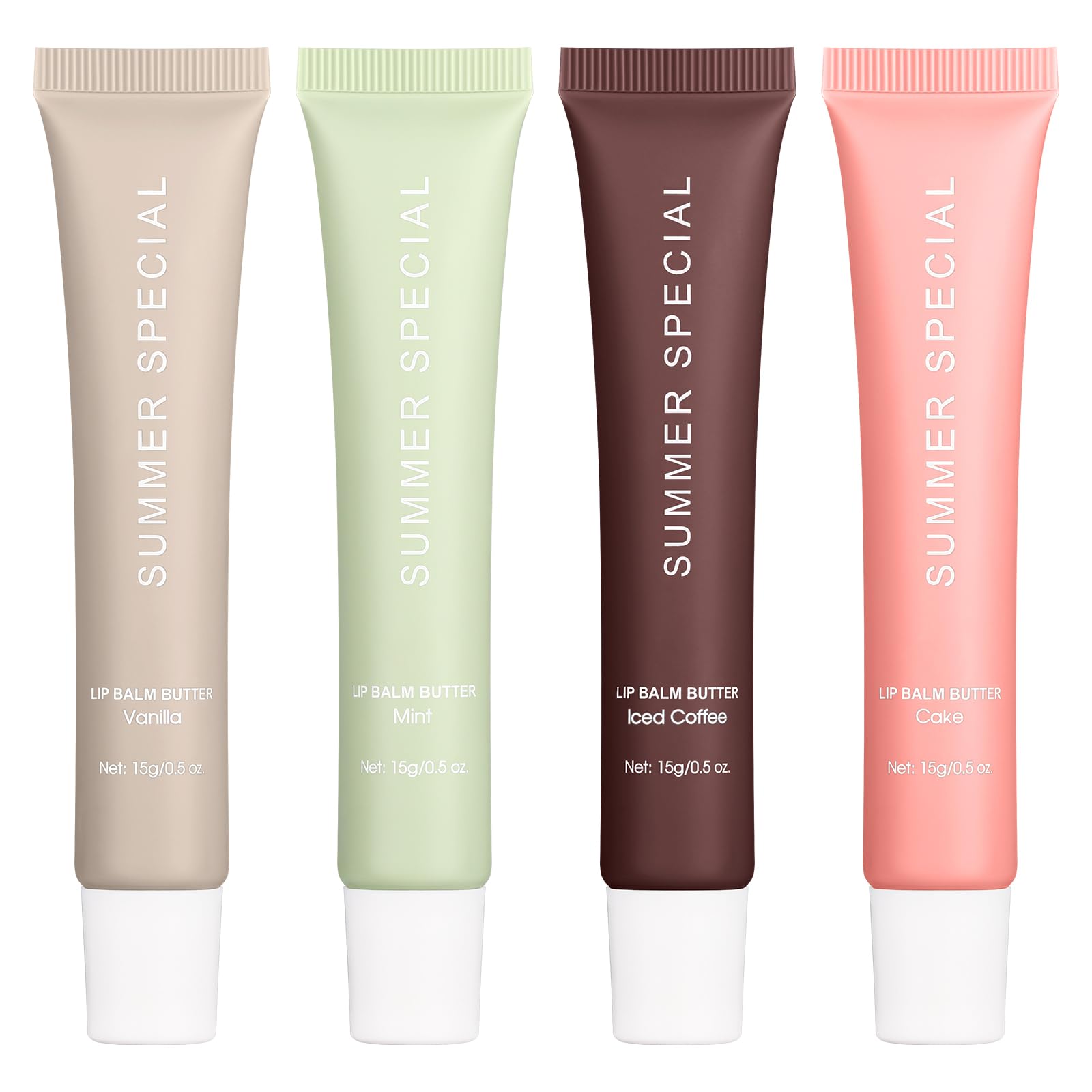 Nobeka Lip Butter Balm Kit – Hydrating Tinted Lip Balm Set with Shea Butter & Avocado Oil