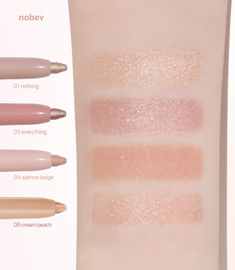 Nobev Under Eye Master 10 Colors – Cream Peach (05) | Dual-Tip Concealer & Highlight for Under Eyes
