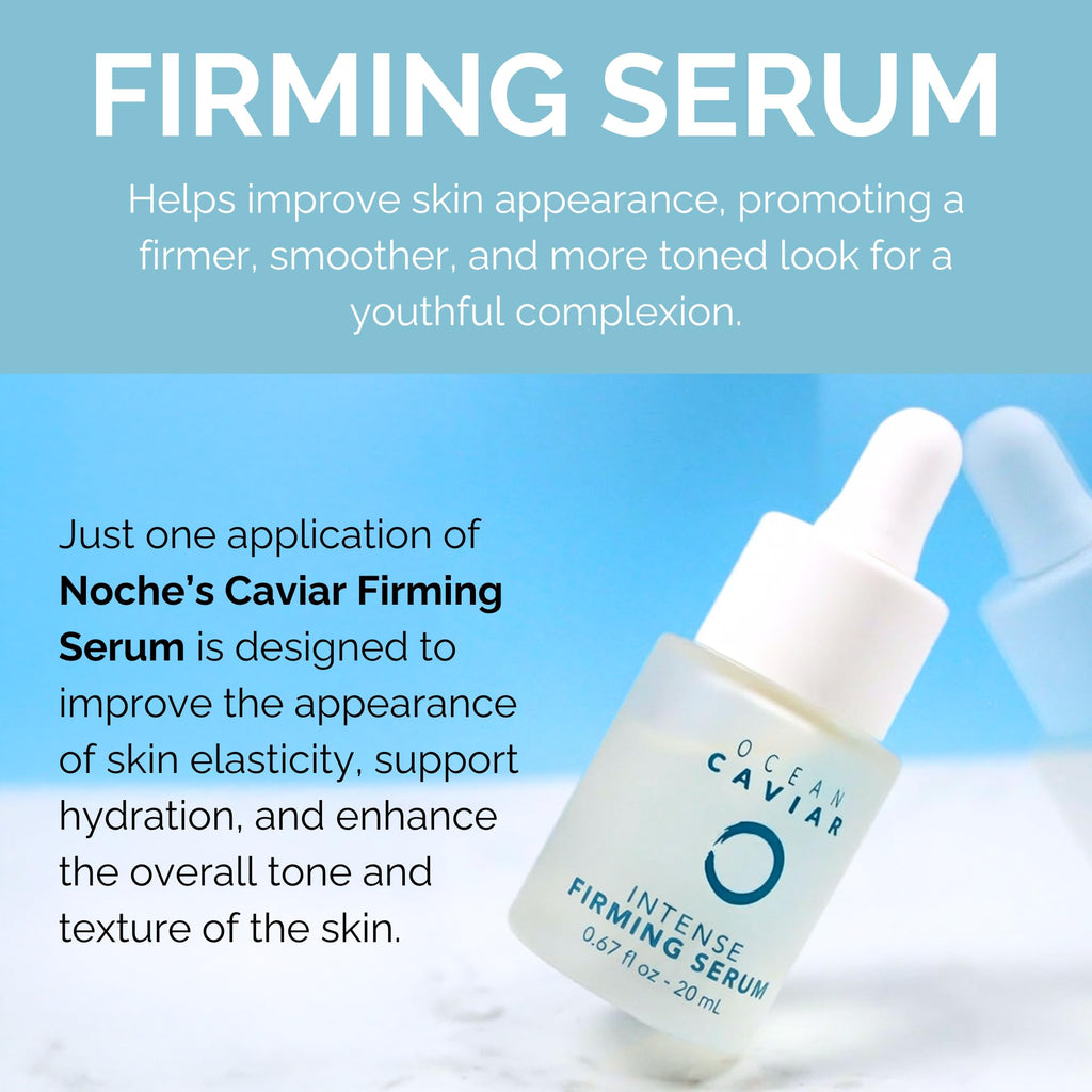 Noche Y Dia Caviar Intense Firming Serum – Anti-Aging Face Serum with Vitamin E (20 mL)
