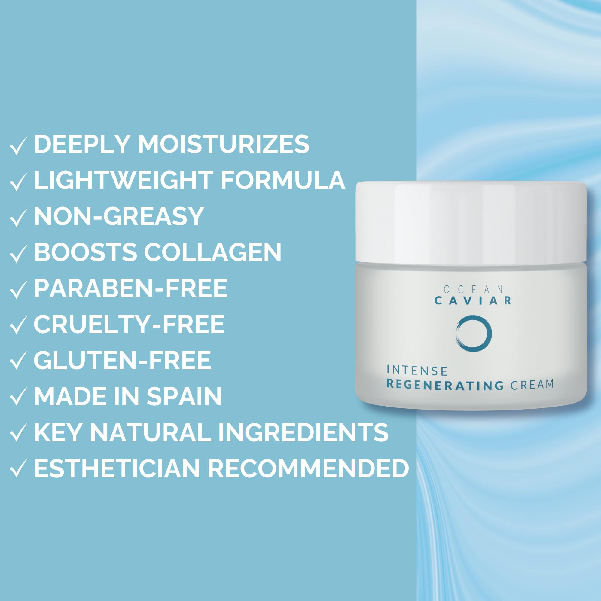 Noche Y Dia Ocean Caviar Face Cream – 60 mL (2.04 fl oz) | Deep Hydration & Clean Beauty