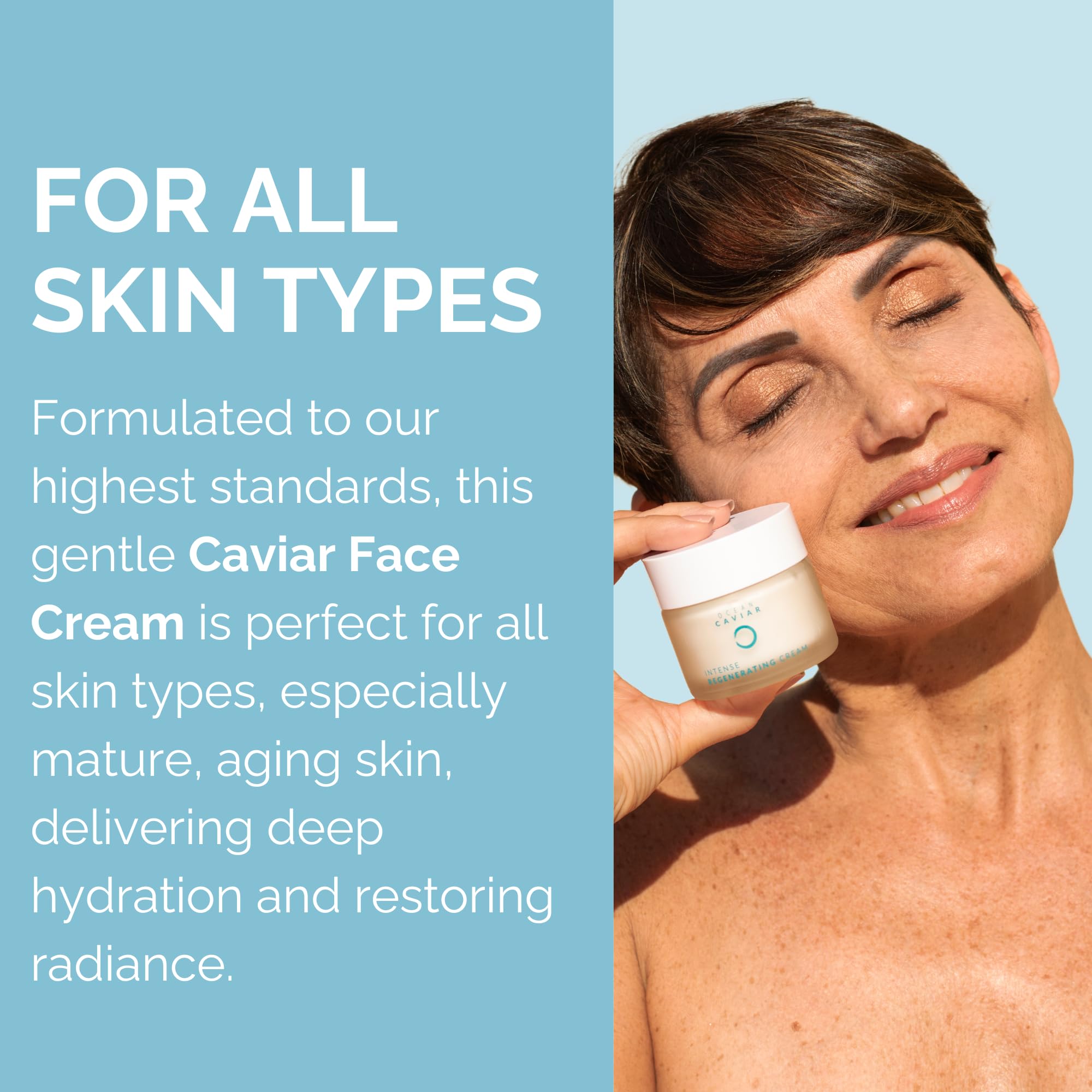 Noche Y Dia Ocean Caviar Face Cream – 60 mL (2.04 fl oz) | Deep Hydration & Clean Beauty