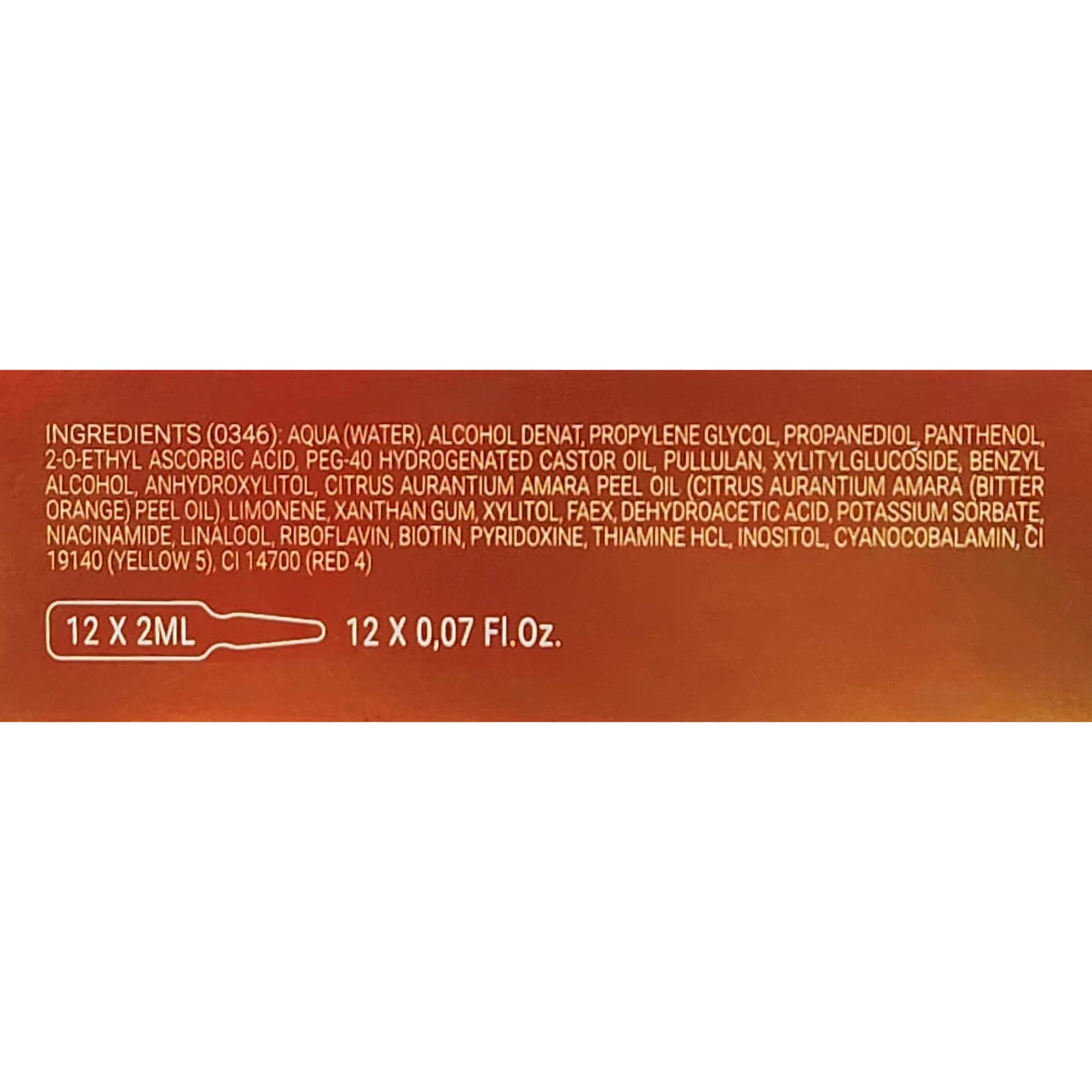 Noche Y Dia Vitamin C Ampoule Oil | Anti-Aging Face Serum with Ascorbic Acid | Hydrate, Firm & Boost Collagen | 12x2mL