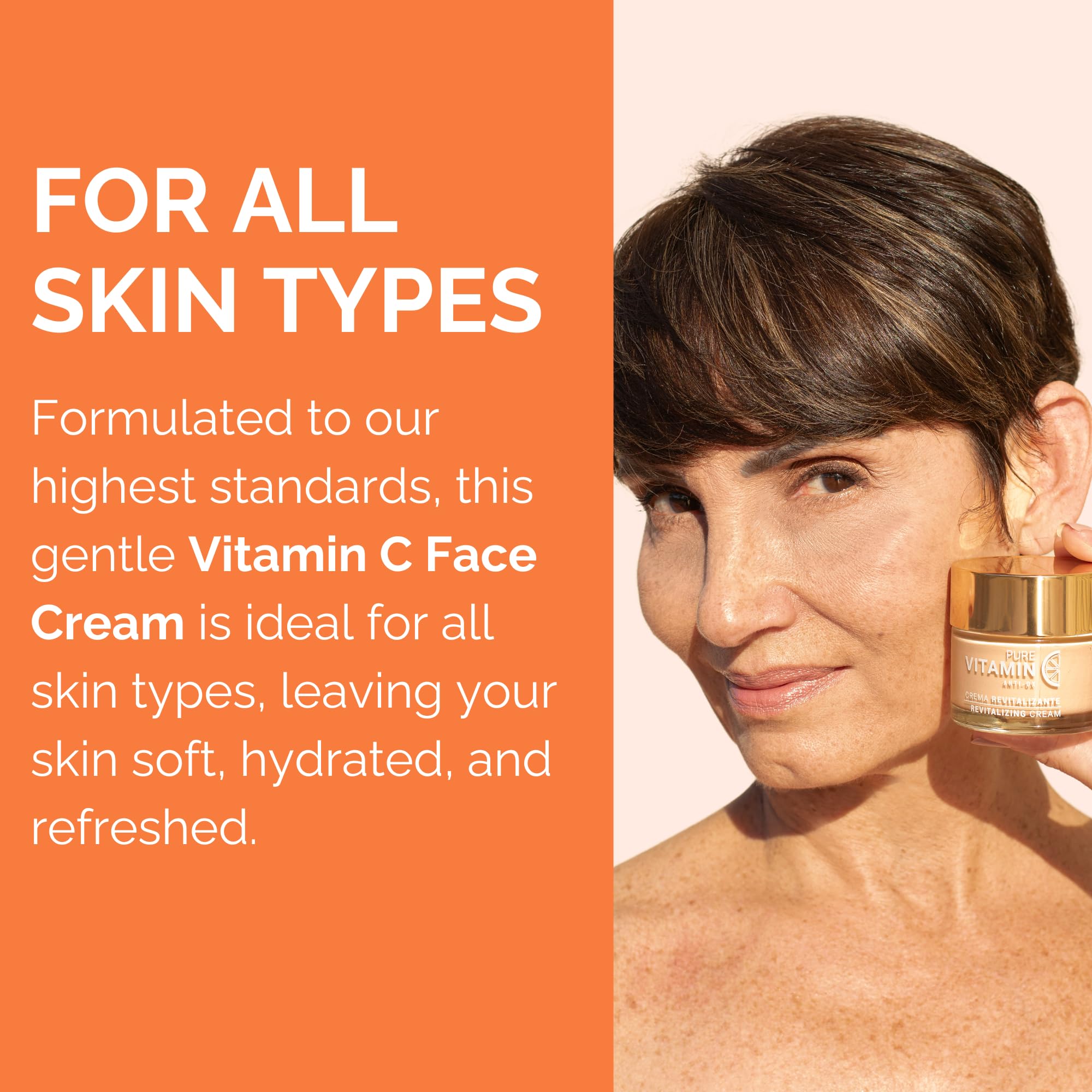 Noche Y Dia Vitamin C Face Cream – Hydrating Lightweight Moisturizer for All Skin Types | 60mL