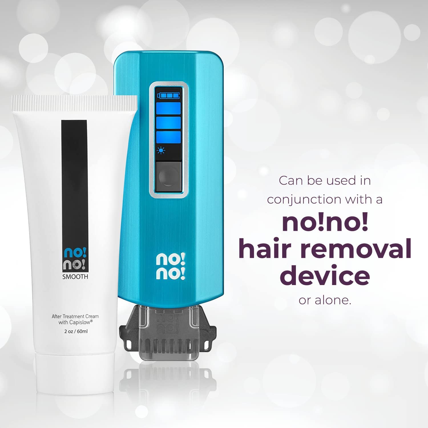 no-no! Smooth After Treatment Lotion – Post-Treatment Moisturizer for Face & Body | Soothes, Hydrates, and Supports Hair Regrowth Control