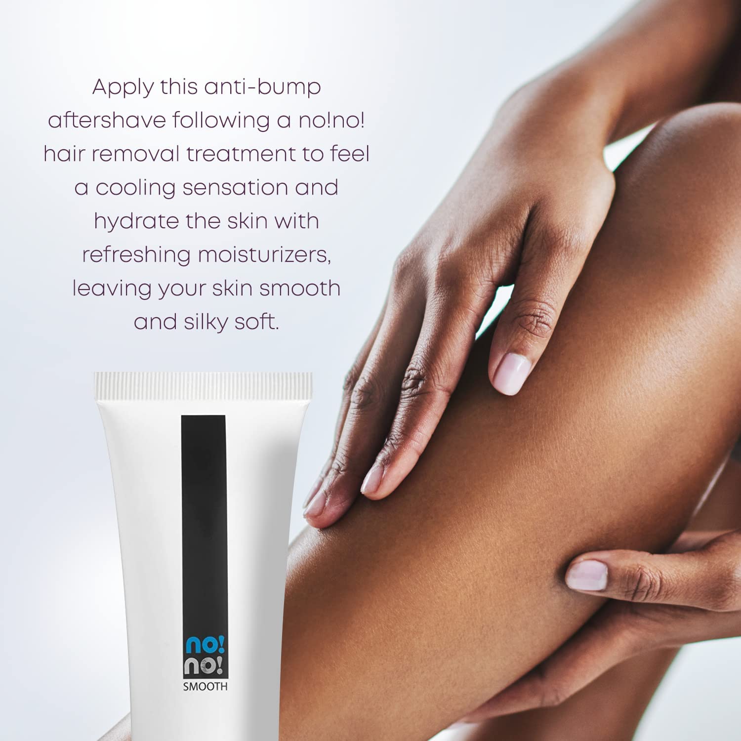 no-no! Smooth After Treatment Lotion – Post-Treatment Moisturizer for Face & Body | Soothes, Hydrates, and Supports Hair Regrowth Control