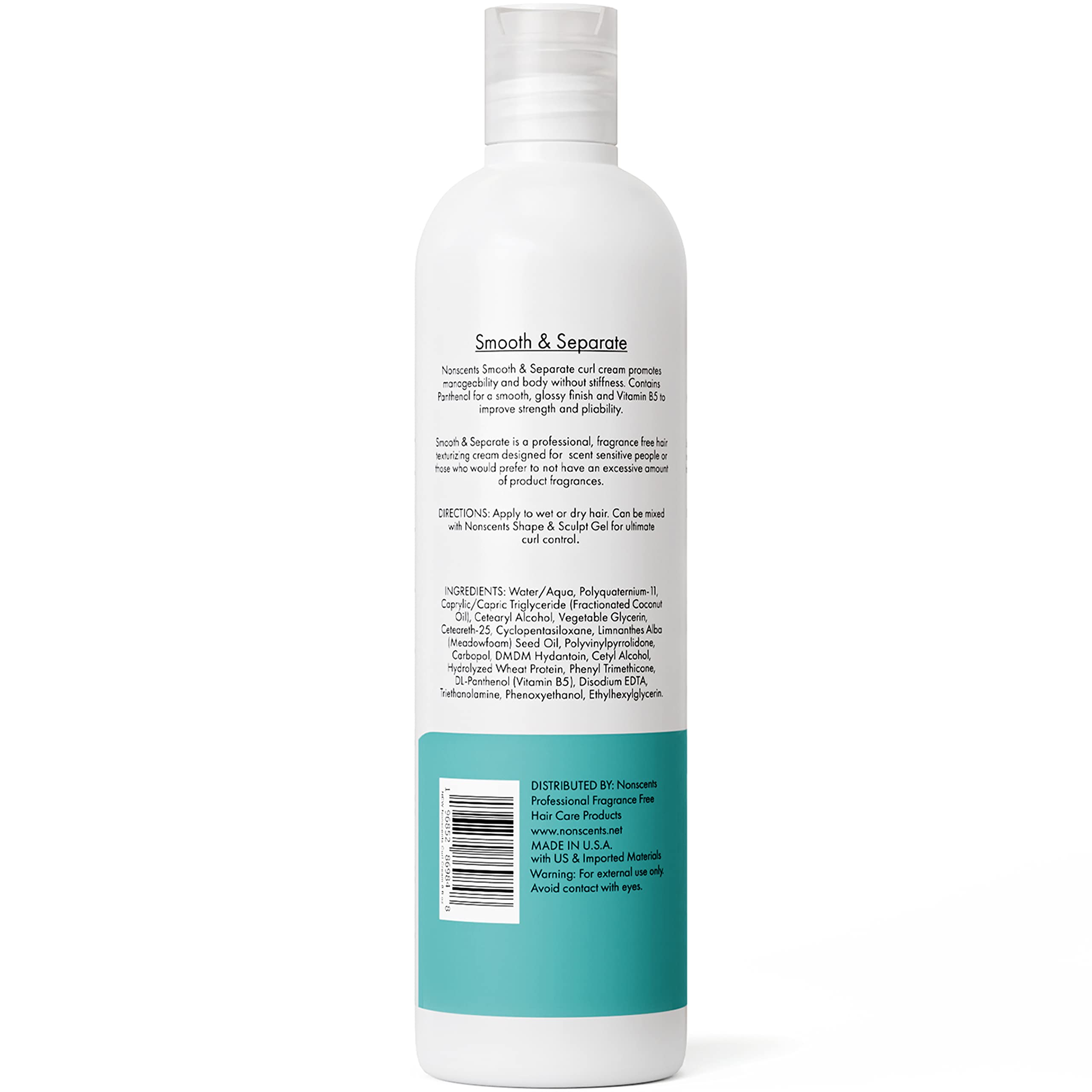 Nonscents Fragrance Free Curl Cream – Unscented & Heat Safe