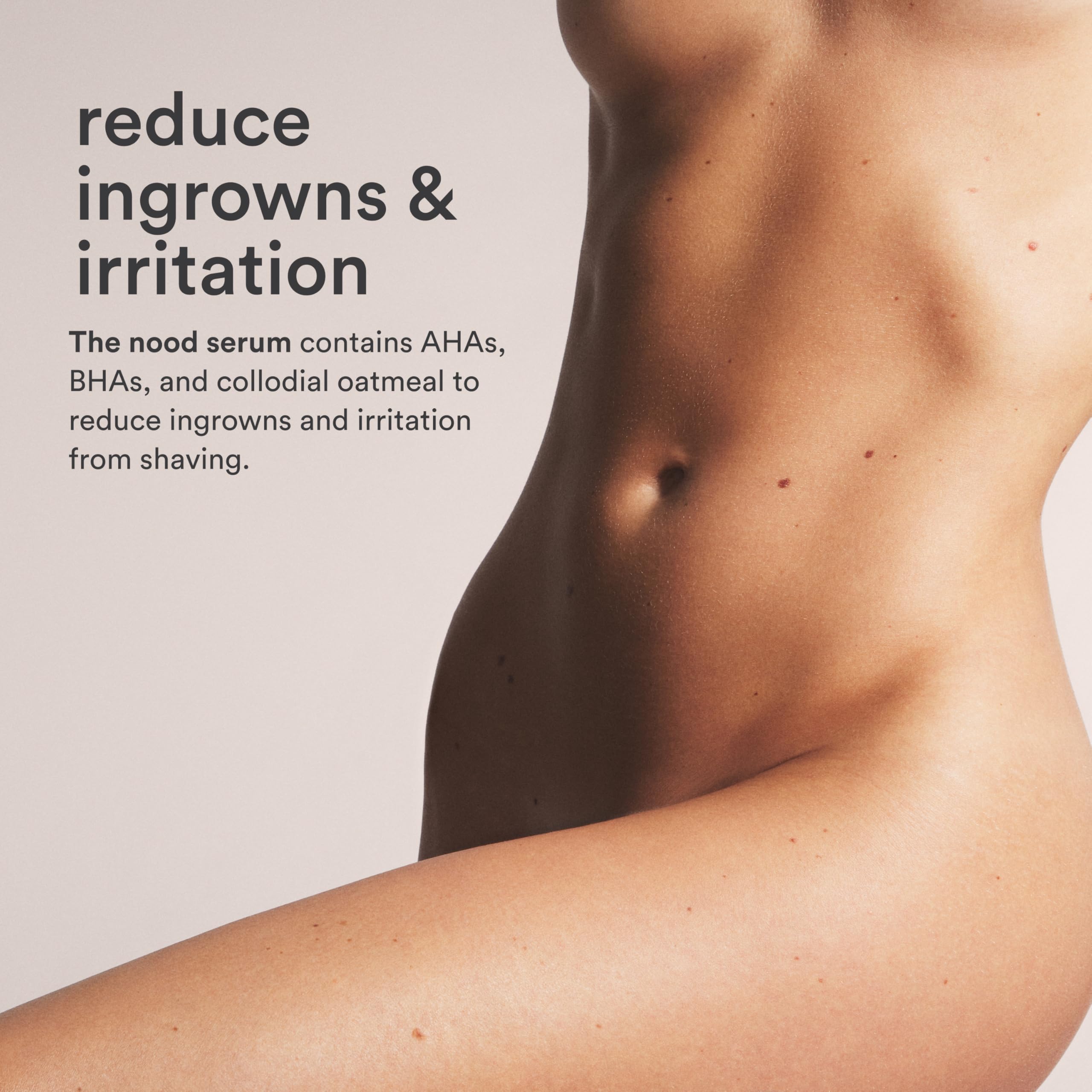 Nood NEW Serum — Slow Hair Regrowth, Shave Less, Ingrown Hair Care