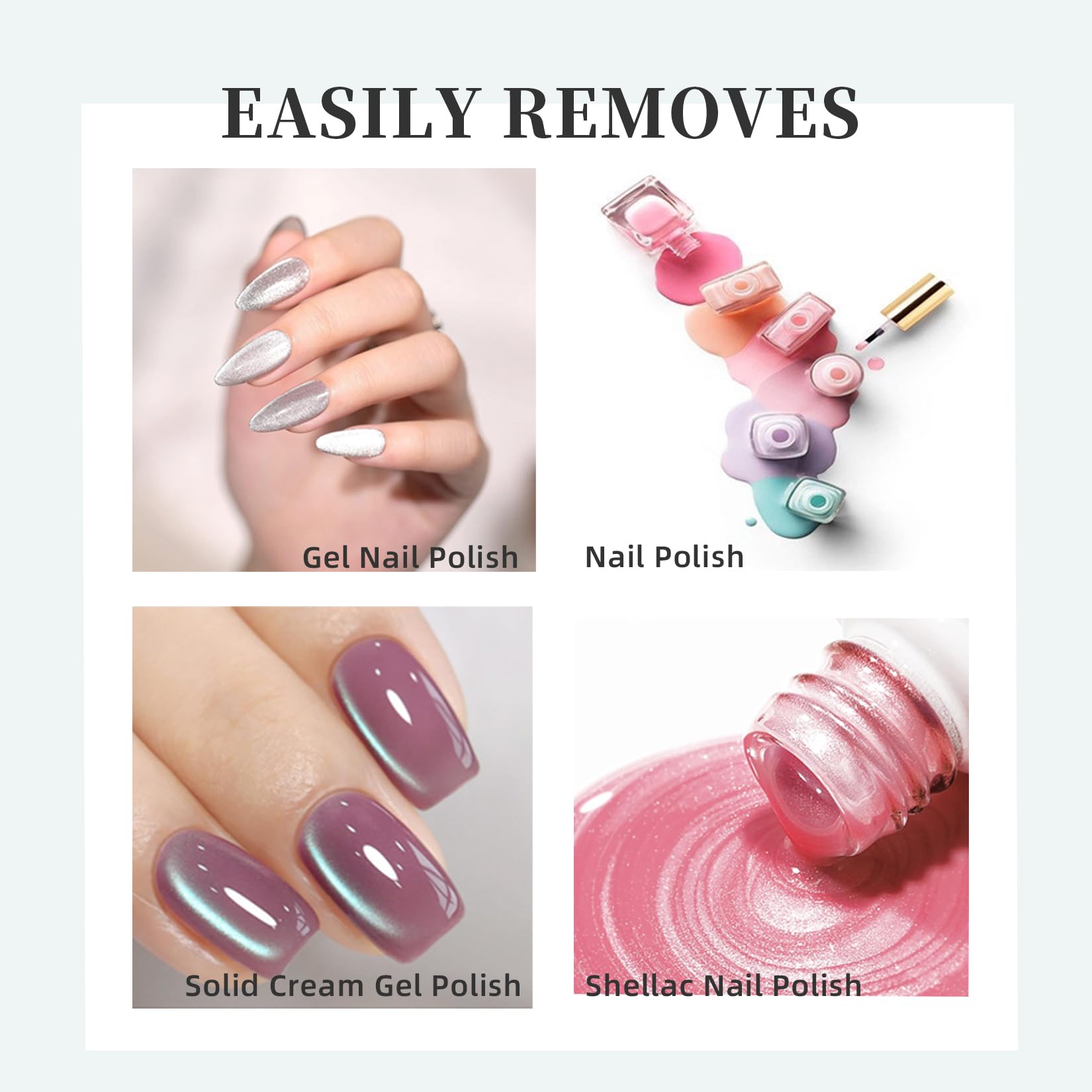 NORCICO Gel Polish Remover – Quick 3-5 Minute Gel Removal, No Foil Soaking, 30ml (2 Pcs)