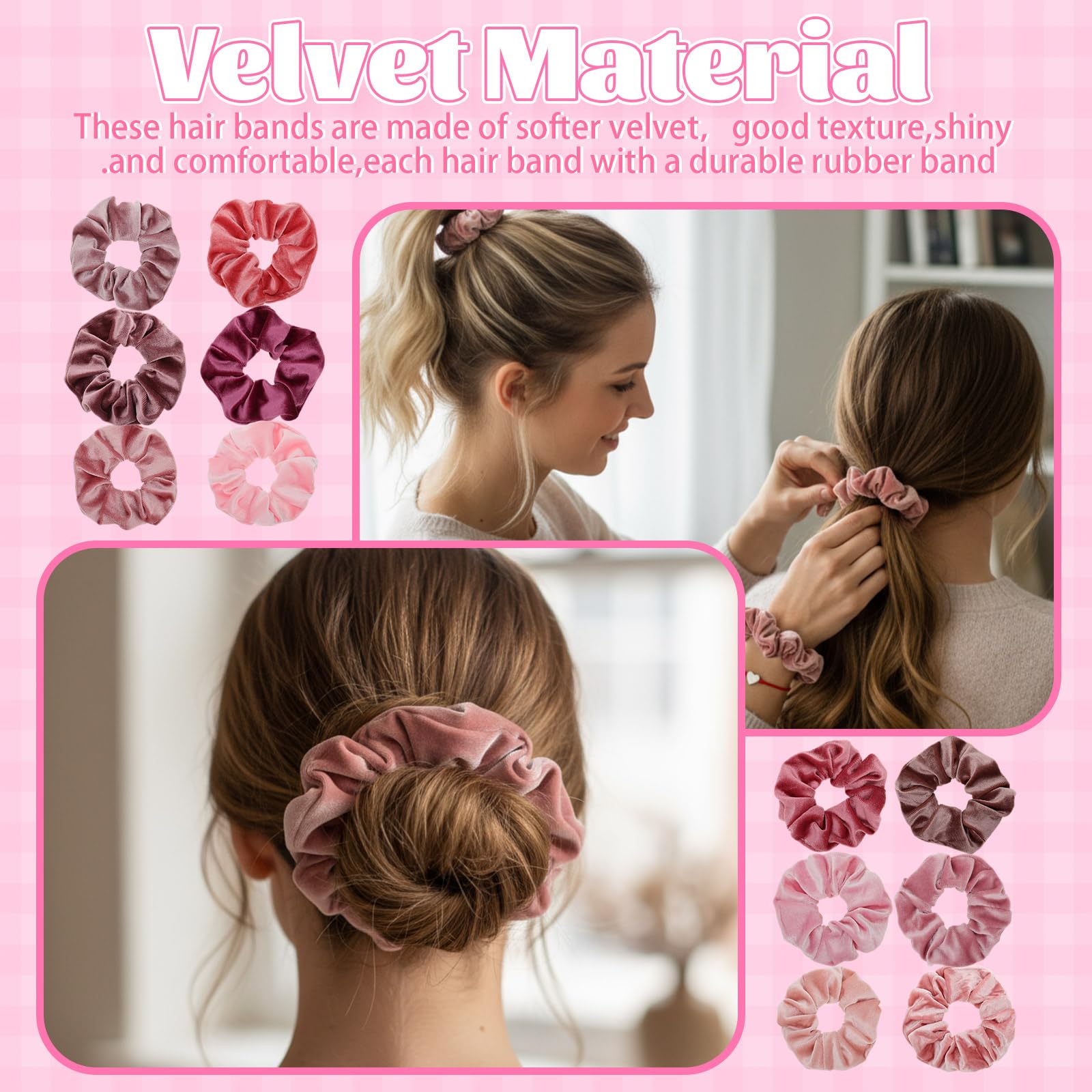Norme 12-Piece Galentine's Gift Set — Velvet Scrunchies, Adjustable Heart Bracelets, Cards & Bags