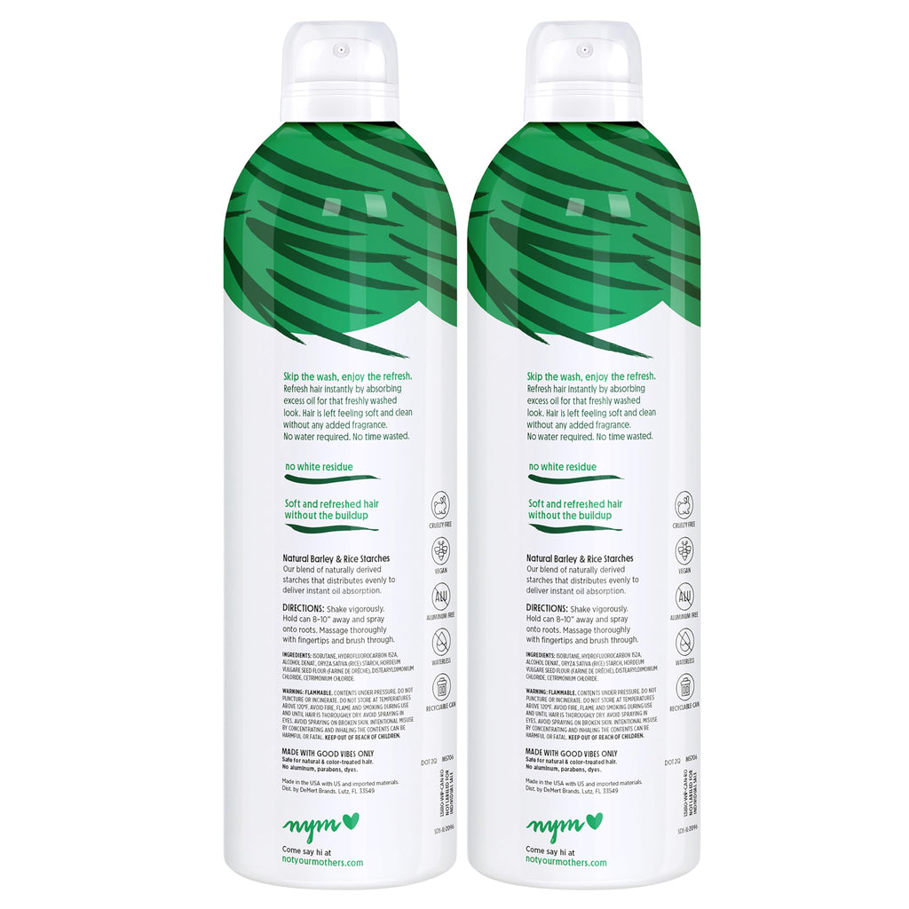 Not Your Mother's Clean Freak Refreshing Jumbo Dry Shampoo (2-Pack) – 12 oz Each | Fresh Citrus