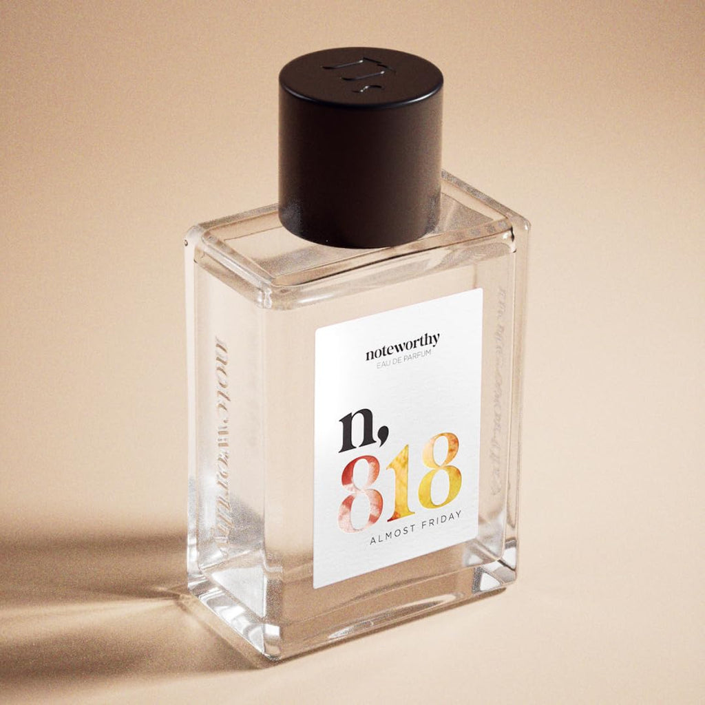 Noteworthy n,818 Almost Friday Eau de Parfum – Jasmine, Milk & Rosewood | Unisex, Long-Lasting 100ml