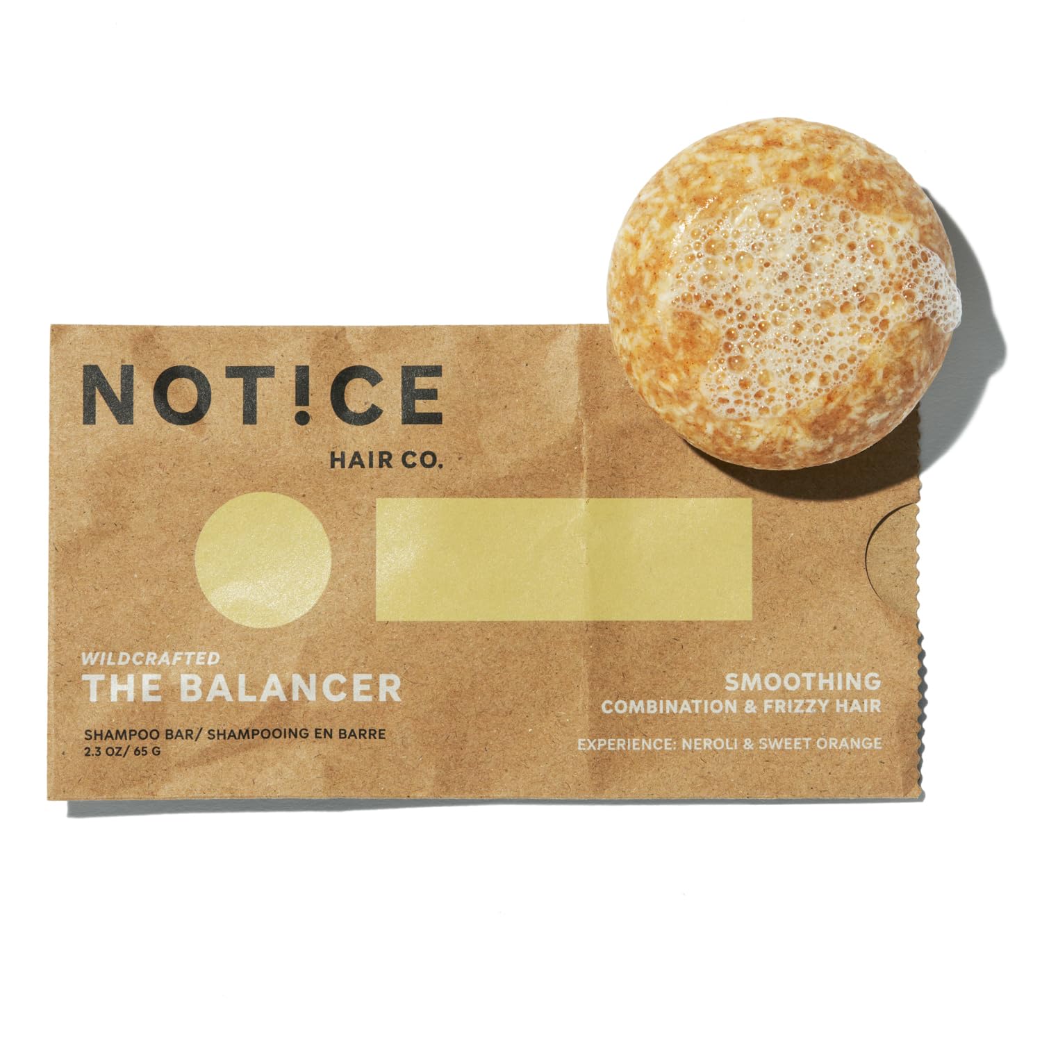 NOT!CE Hair Co. The Balancer Shampoo Bar – Smoothing for Combination & Frizzy Hair