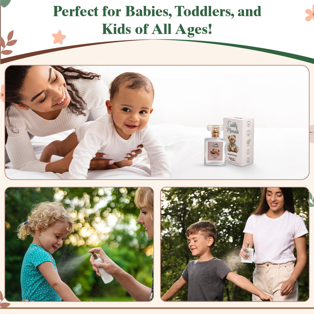 Nova Scents Baby Cologne – Alcohol-Free, Hypoallergenic & Paraben-Free (1.7 oz / 50 ml)