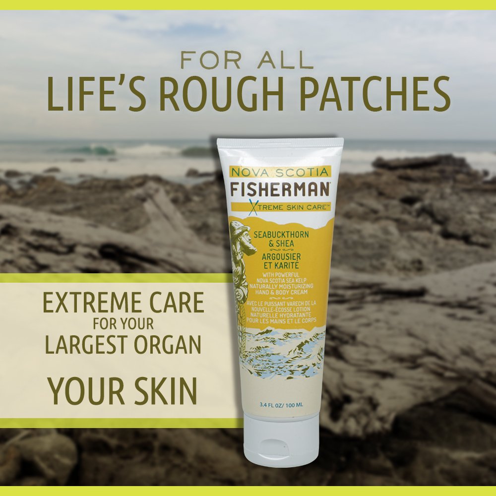 Nova Scotia Fisherman Hand and Body Cream – Vegan, Paraben Free, Sea Kelp & Seabuckthorn