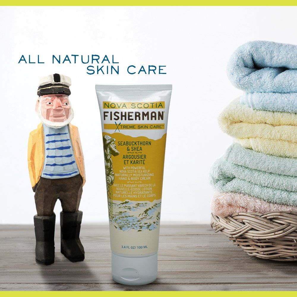 Nova Scotia Fisherman Hand and Body Cream – Vegan, Paraben Free, Sea Kelp & Seabuckthorn