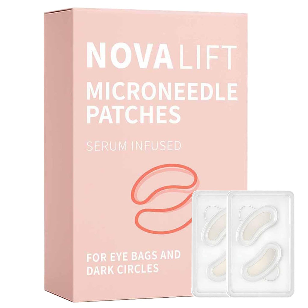 NOVALIFT Micro Eye Patches – Hydrating Under-Eye Patches for Puffy Eyes & Fine Lines (3 Pairs)