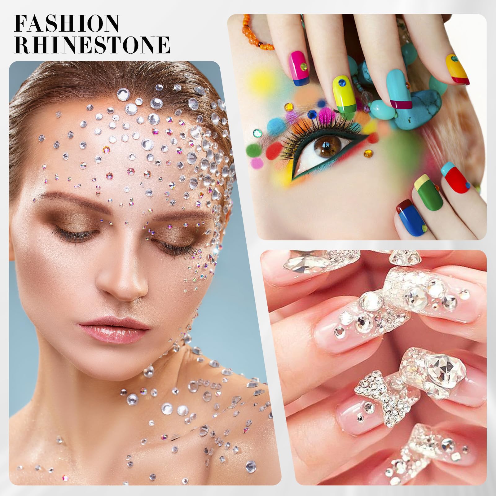Novani Hyacinth/Orange Rhinestones SS20 4.6–4.8mm – 1440pcs | 2088 Flat Back Crystal Gems for Nail Art & Crafting